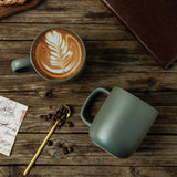 vicase 14oz Ceramic Coffee Mugs – Set of 6, Reactive Glaze
