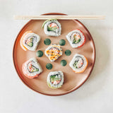 vicase Ceramic Flat Plates – Set of 6, 8 Inch, Neutral Colors